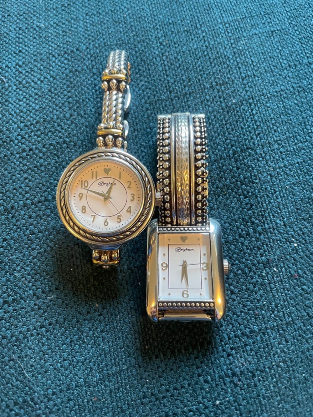 Brighton Silver-Tone Women's Watch Duo - Silver & White